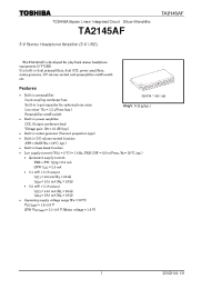 Datasheet TA2145AF производства Toshiba