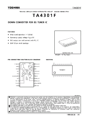 Datasheet TA4301F производства Toshiba