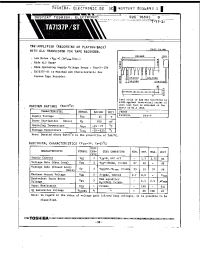 Datasheet TA7137P производства Toshiba