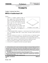Datasheet TC35273 производства Toshiba