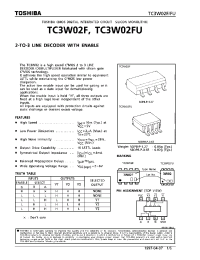 Datasheet TC3W02FU производства Toshiba