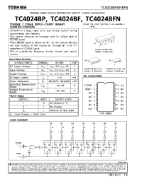 Datasheet TC4024B производства Toshiba
