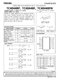 Datasheet TC4044BF производства Toshiba