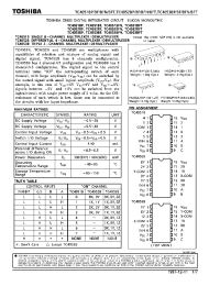 Datasheet TC4053BP производства Toshiba