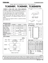 Datasheet TC4094B производства Toshiba