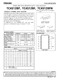 Datasheet TC4512BP производства Toshiba