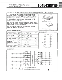 Datasheet TC4543BP производства Toshiba