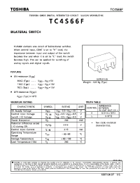 Datasheet TC4S66F производства Toshiba