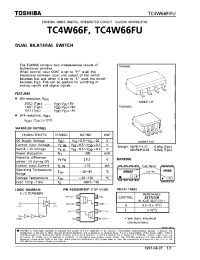 Datasheet TC4W66 производства Toshiba