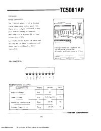 Datasheet TC5081AP производства Toshiba