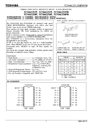 Datasheet TC74AC257F производства Toshiba