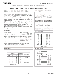 Datasheet TC74AC273FP производства Toshiba