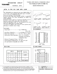 Datasheet TC74AC27FT производства Toshiba