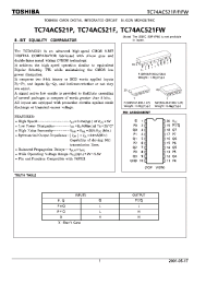 Datasheet TC74AC521FW производства Toshiba
