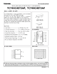 Datasheet TC74HC4072AF производства Toshiba