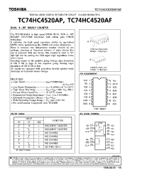 Datasheet TC74HC4520AF производства Toshiba