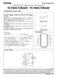 Datasheet TC74HC7292A производства Toshiba