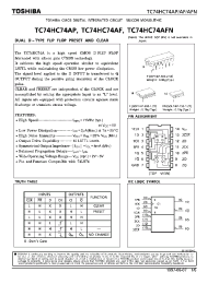 Datasheet TC74HC74A производства Toshiba