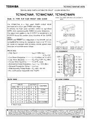 Datasheet TC74HC74AF производства Toshiba