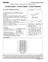 Datasheet TC74HCT245 производства Toshiba