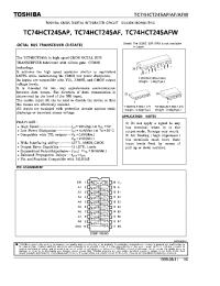 Datasheet TC74HCT245AFW производства Toshiba
