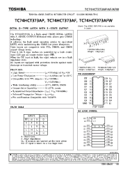 Datasheet TC74HCT373AP производства Toshiba
