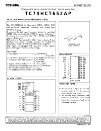 Datasheet TC74HCT652A производства Toshiba