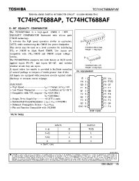 Datasheet TC74HCT688AP производства Toshiba