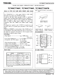 Datasheet TC74HCT74 производства Toshiba