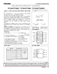 Datasheet TC74HCT74AF производства Toshiba