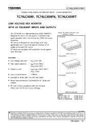 Datasheet TC74LCX04 производства Toshiba