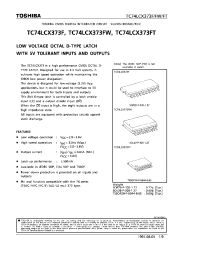 Datasheet TC74LCX373 производства Toshiba