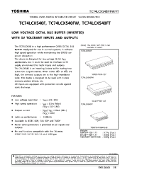 Datasheet TC74LCX540FT производства Toshiba