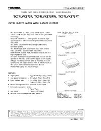 Datasheet TC74LVX373FW производства Toshiba
