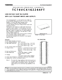 Datasheet TC74VCX162244FT производства Toshiba