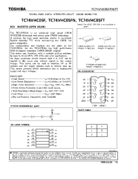 Datasheet TC74VHC05FN производства Toshiba