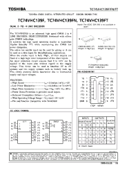 Datasheet TC74VHC139FN производства Toshiba