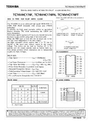 Datasheet TC74VHC174FN производства Toshiba