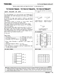 Datasheet TC74VHCT86AF производства Toshiba