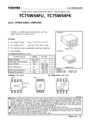 Datasheet TC75W54FK производства Toshiba