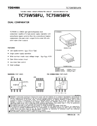 Datasheet TC75W58FK производства Toshiba