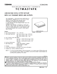 Datasheet TC7MA374FK производства Toshiba