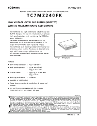 Datasheet TC7MZ240FK производства Toshiba