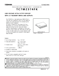 Datasheet TC7MZ374 производства Toshiba