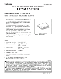 Datasheet TC7MZ573FK производства Toshiba