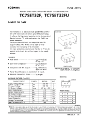 Datasheet TC7SET32F производства Toshiba