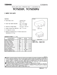 Datasheet TC7SZ32FU производства Toshiba