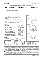 Datasheet TC7W00F производства Toshiba