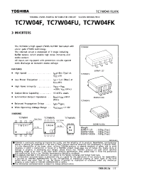 Datasheet TC7W04F производства Toshiba