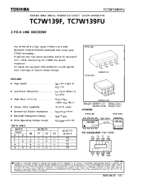 Datasheet TC7W139 производства Toshiba